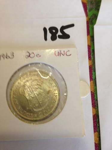 1963  SA UNION SILVER 2 SHILLINGS /20C  UNC