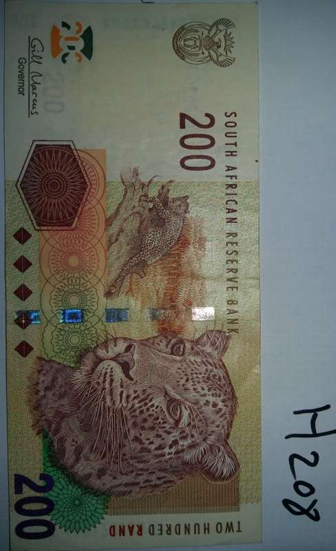 1X UNC R200 BANK NOTE GILL MARCUS "AA" SERIES