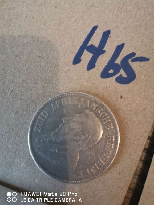 Good condition coin 1892 ZAR 5 shilling