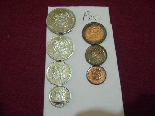 1975 SA PROOF COINS 7 COINS
