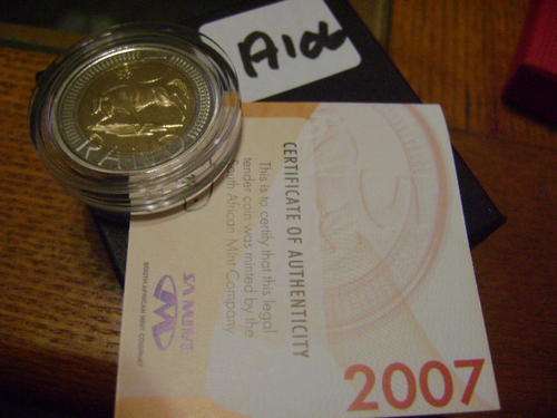 2007 OOM PAUL R5 COIN WITH CERTIFICATE