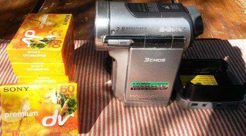 Sony DCR PC1000E Handycam + docking station - 3 CMOS + 7 Mini DV tapes (new)