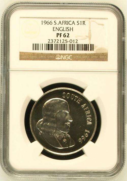 ## SCARCE 1966 ENGLISH S1R ALTERNATIVE - NGC GRADED PF62 - POPULATION 1 ##