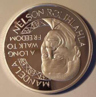 Mandela - Long walk to freedom Medallion (.999 Silver Plated)