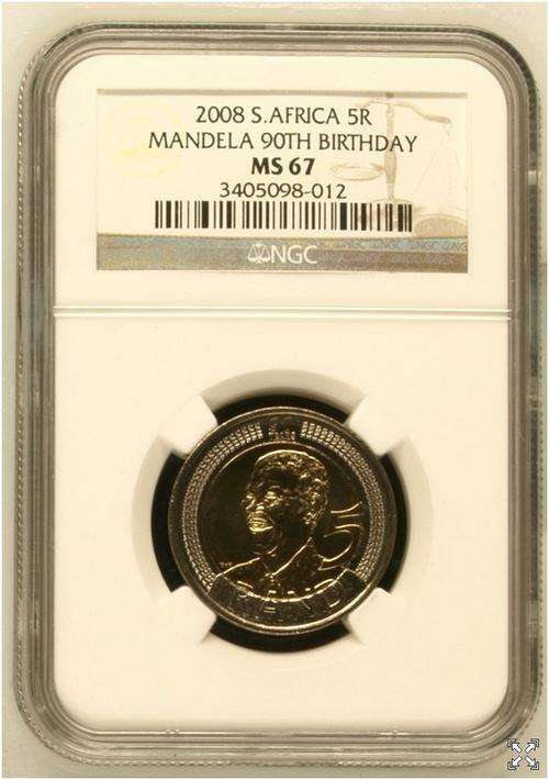 High grade - 2008 Mandela 90th Birthday - NGC graded MS67