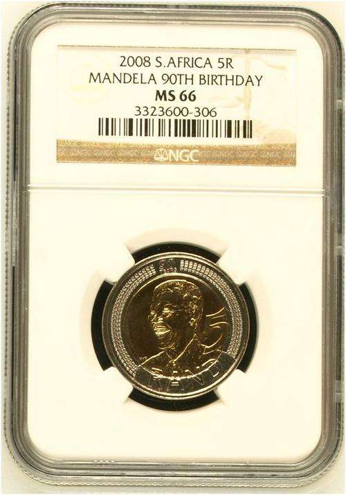 Decent grade - 2008 Mandela 90th Birthday - NGC graded MS66
