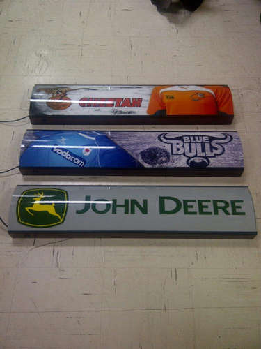 LIGHT BOX FOR BAR ( john deere ) ( cheetahs ) ( bulls )