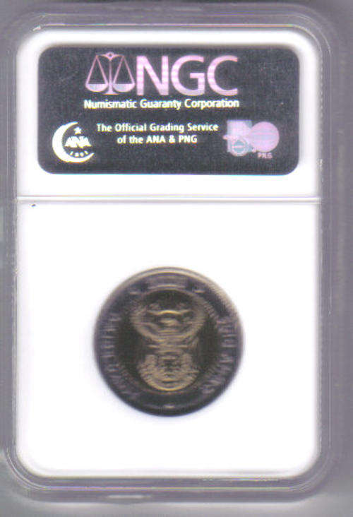 2008 S.AFRICA R5 MANDELA 90th BIRTHDAY MS65***********NGC**********
