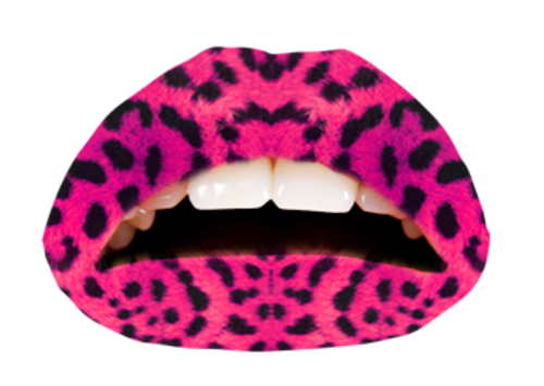 Violent Lips - Pink Leopard Print