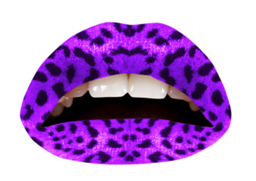 Violent Lips - Purple Leopard Print