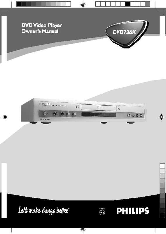 PHILIPS DVD 736 K/691 PLAYER