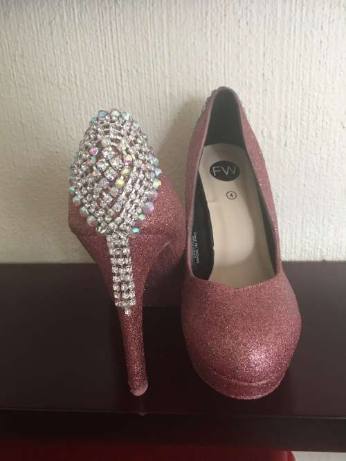 Dusty Pink/ bling /glitter / custom high heels