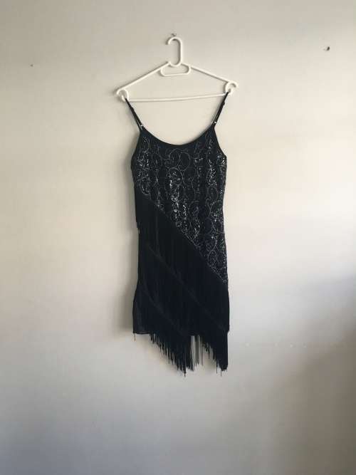 Princess Hanifas 1920's flapper dress black size 34