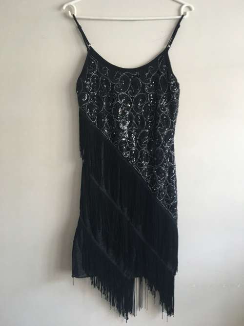 Princess Hanifas 1920's flapper dress black size 34