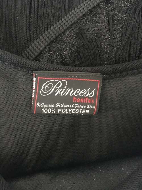 Princess Hanifas 1920's flapper dress black size 34