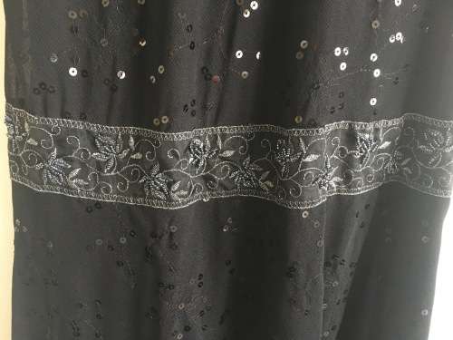 Tribeca 1920 black flapper dress with drop-waste detail