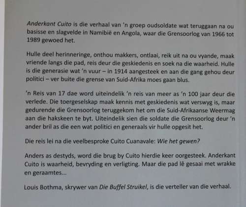 Anderkant Cuito-'n Reisverhaal van die grensoorlog deur L.J.Bothma