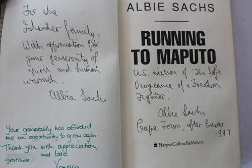 Running to Maputo by Albie Sachs-signed
