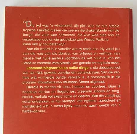 Laataand biegstories en sulke dinge deur Jan Nel
