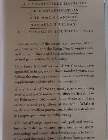 A Century of Sundays 1906-2006 edited by Nadine Dreyer