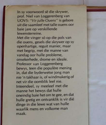Vir julle Ouens deur Niel van Loggerenberg