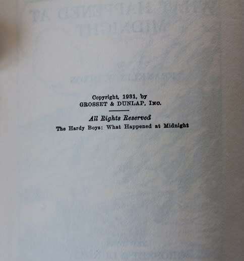 What Happened at Midnight by Franklin W. Dixon 1st ed 1931-Hardy Boys