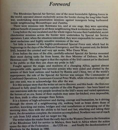 The Elite-Rhodesian Special Service by Barbara Cole-signed