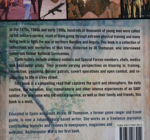 An Unpopular War by J.H.Thompson