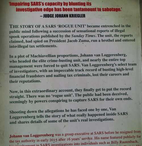 Rogue-The Inside Story of SARS`s Elite Crime -busting Unit by Johann van Loggerenberg