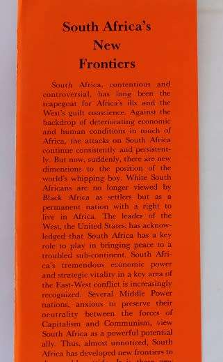 South Africa`s New Frontiers by F.R.Metrowich