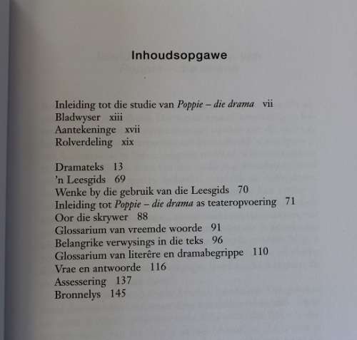 Poppie-Die Drama deur Elsa Joubert