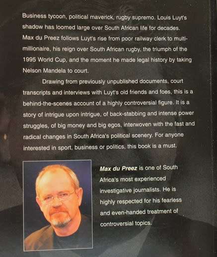 Louis Luyt--Unauthorised by Max du Preez