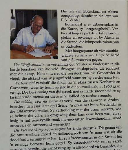 Van Botterkraal na Altena deur F.A.Venter