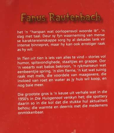 Tien uit Tien deur Fanus Rautenbach