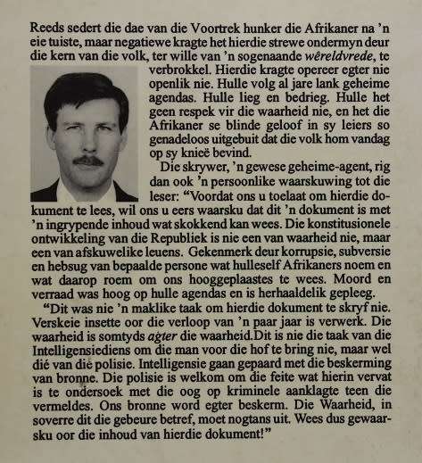 Volksverraad deur adv.P.J. Pretorius