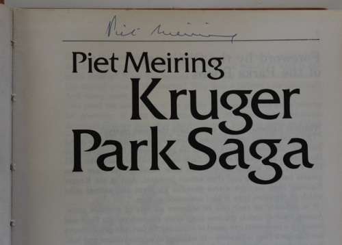 Kruger Park Saga by Piet Meiring--Signed