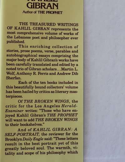 The Treasured writings of Kahlil Gibran