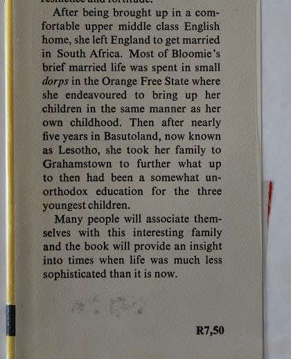 Bloomie by May O`Shea. Memoirs of the Twenties.