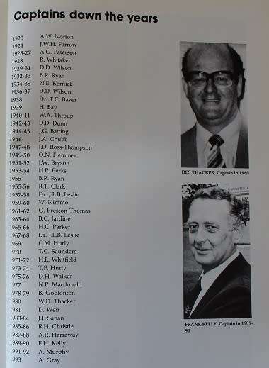 The East London Golf club 1893 to 1993--yesteryear... and yesterday.