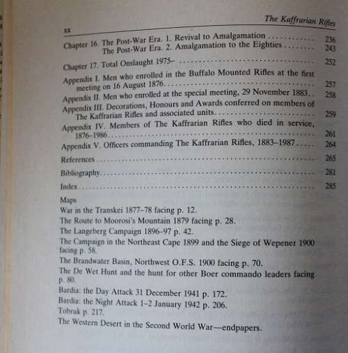 The Kaffrarian Rifles 1876-1986 by Francis L. Coleman