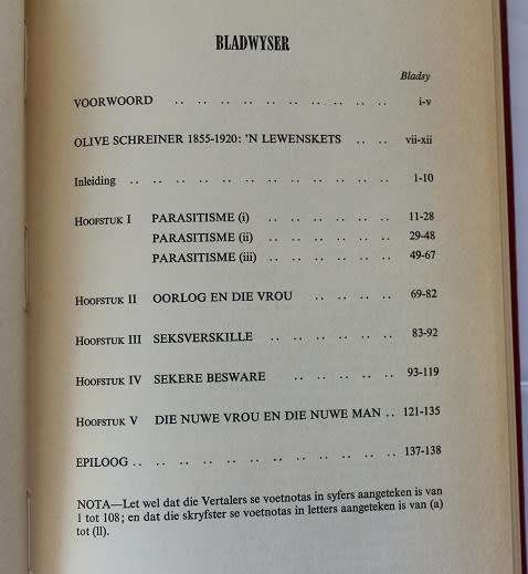 Arbeid en die vrou deur Olive Schreiner vertaal deur A. van der Spuy. Gedenkuitgawe 1975