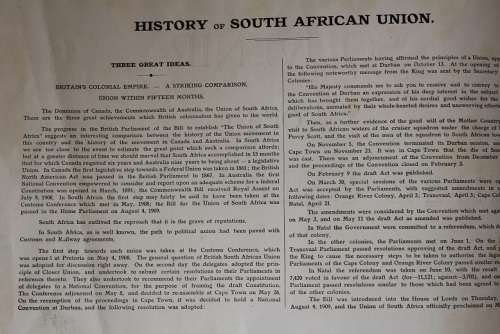 Souvenir of the United South Africa