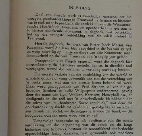 Ons Goud Roman--Die Marais Dagboek 1849-65 deur Dr. Gustav Preller