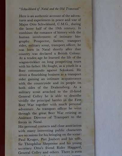 Schwikkard of Natal and the old Transvaal by Cecil Cowley