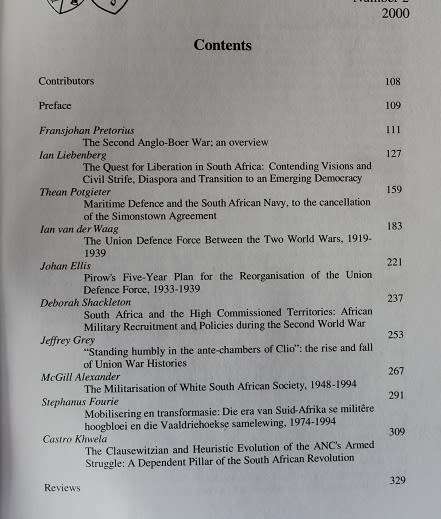 Scientia Militaria. South African Journal of Military Studies vol.30 (2)2000. Anglo-Boer war content