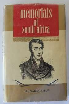 Memorials of South Africa by Barnabas Shaw