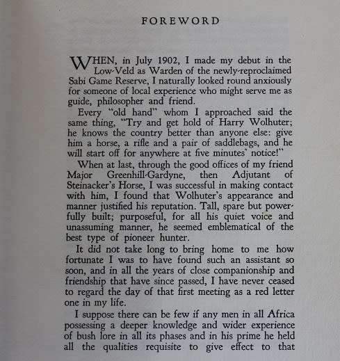 Memories of a Game Ranger by H. Wolhuter