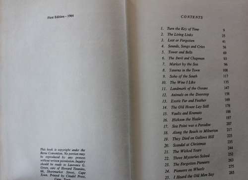I heard the old man say by Lawrence G. Green. First ed. 1964