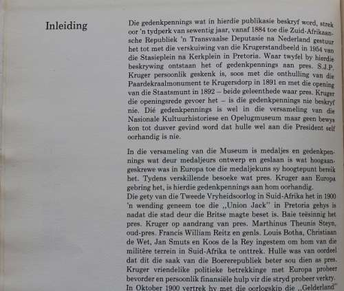 Gedenkpennings ter ere van President S.J.P. Kruger deur Matthy Esterhuysen. Beperkte oplaag nr.14