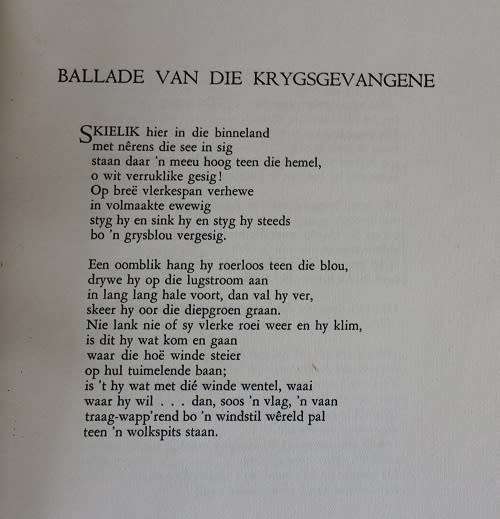 Hart sonder hawe deur Uys Krige